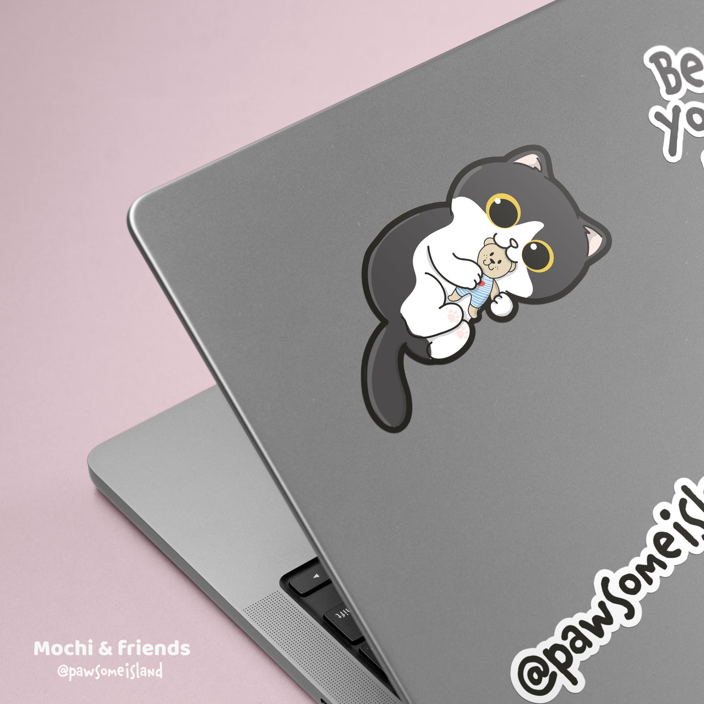 Mochi &; Friends 'I Love My Bear' Waterproof Sticker | Luggage & Laptop Decal - Pawsome Island