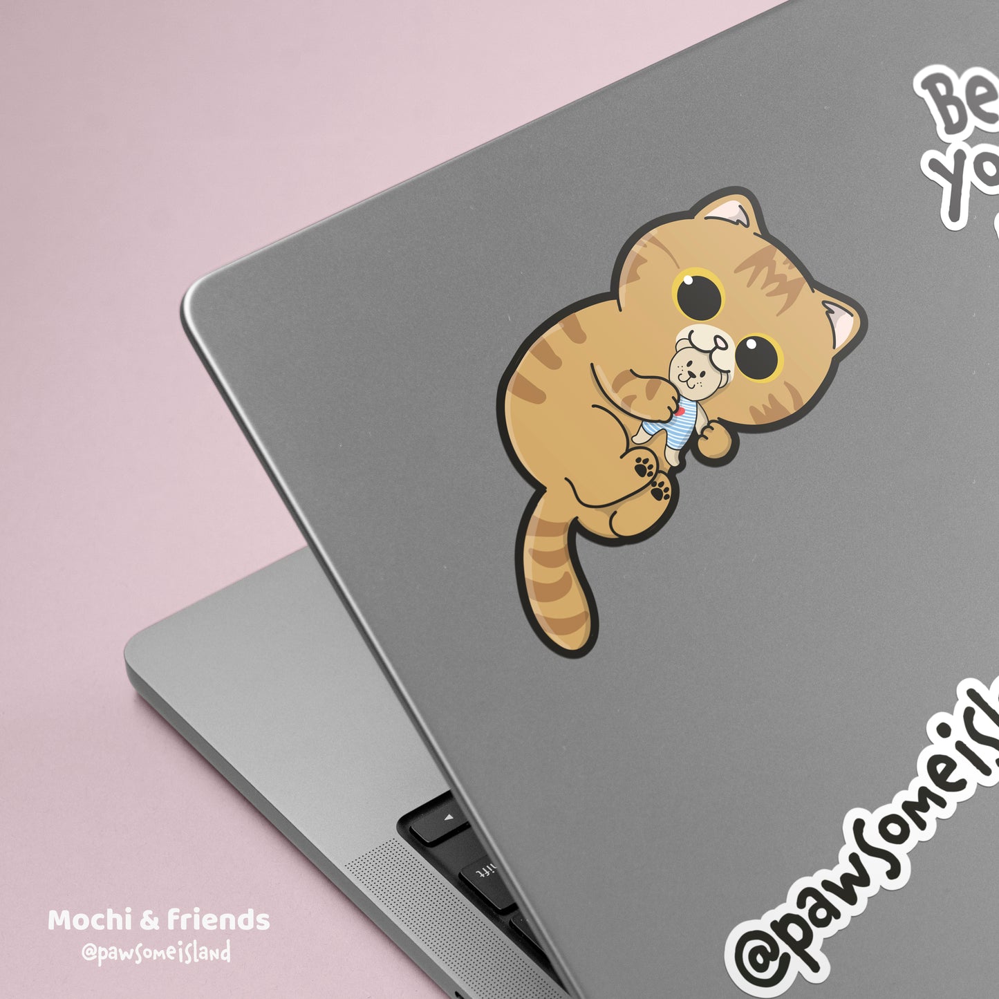 Mochi &; Friends 'I Love My Bear' Waterproof Sticker | Luggage & Laptop Decal - Pawsome Island