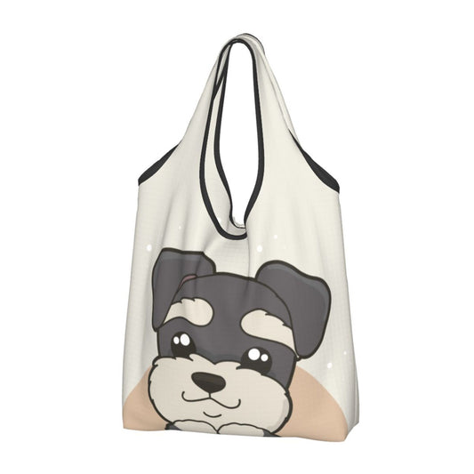 Schnauzer Foldable Eco Bag | Durable & Waterproof Reusable Bag