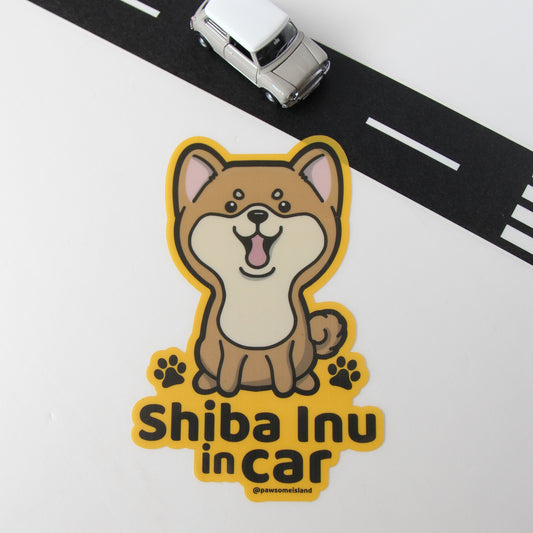 Shiba Inu Car Sticker - A Must-Have for Dog Lovers! - Pawsome Island