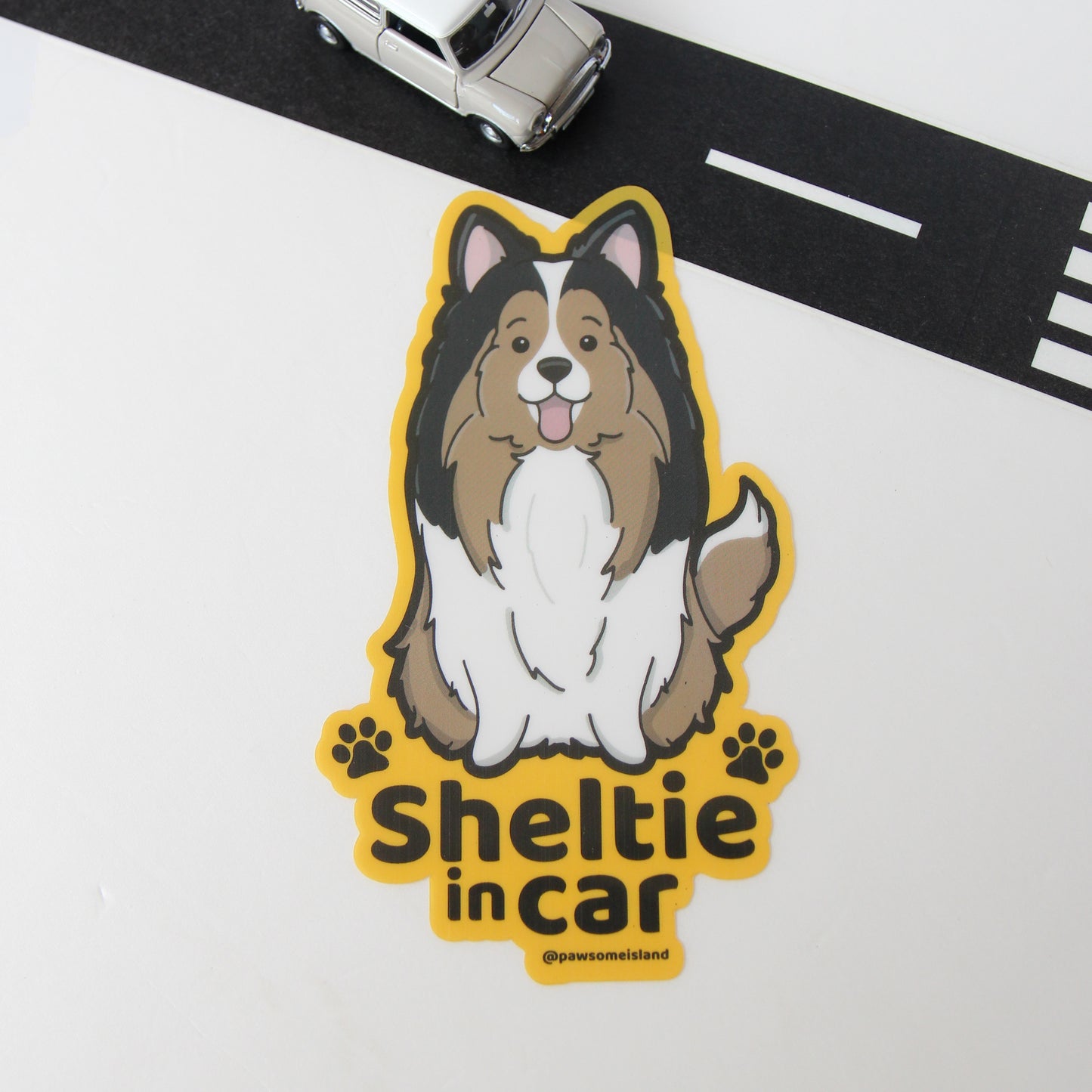 Sheltie Car Sticker - A Must-Have for Dog Lovers! - Pawsome Island