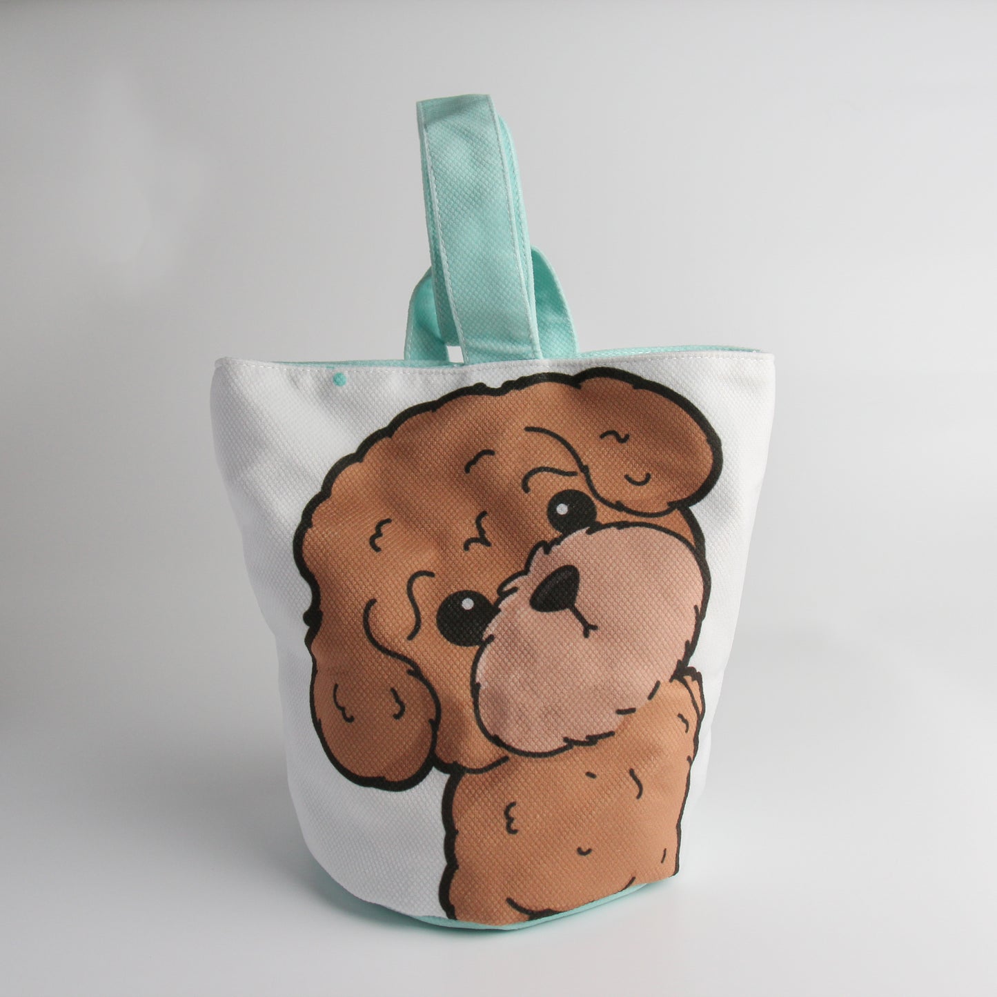 Bucket Handbag with Magnetic Closure - Adorable Dog Breed Designs - Pawsome Island