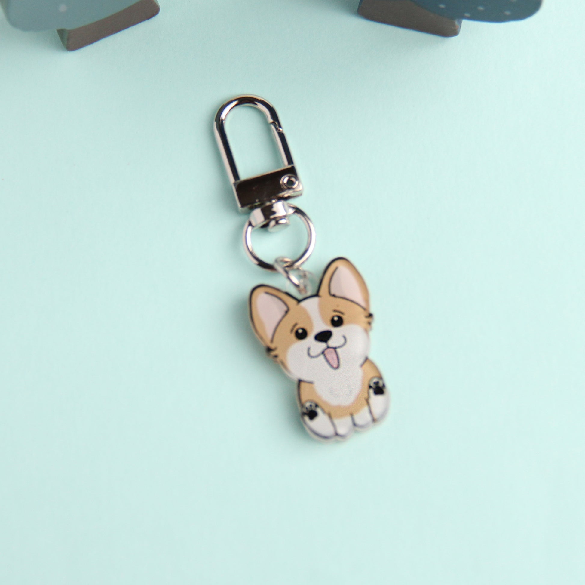 3cm Mini Corgi Acrylic Keychain - Cute Dog Breed Collectible - Pawsome Island