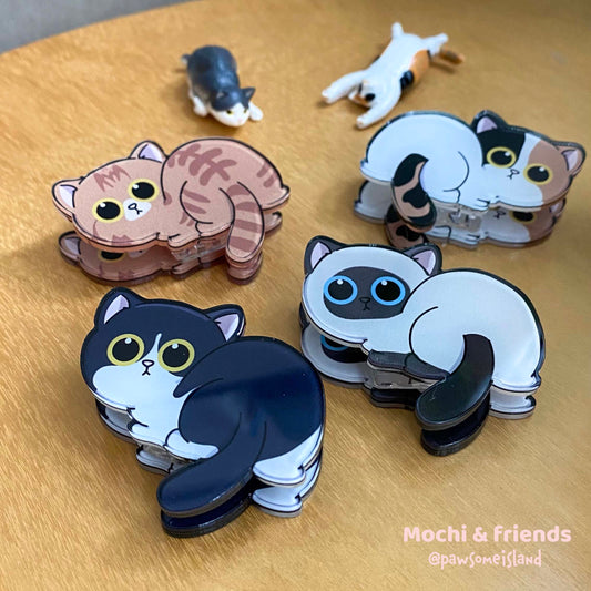 Mochi & friends 雙面夾子 - Pawsome Island