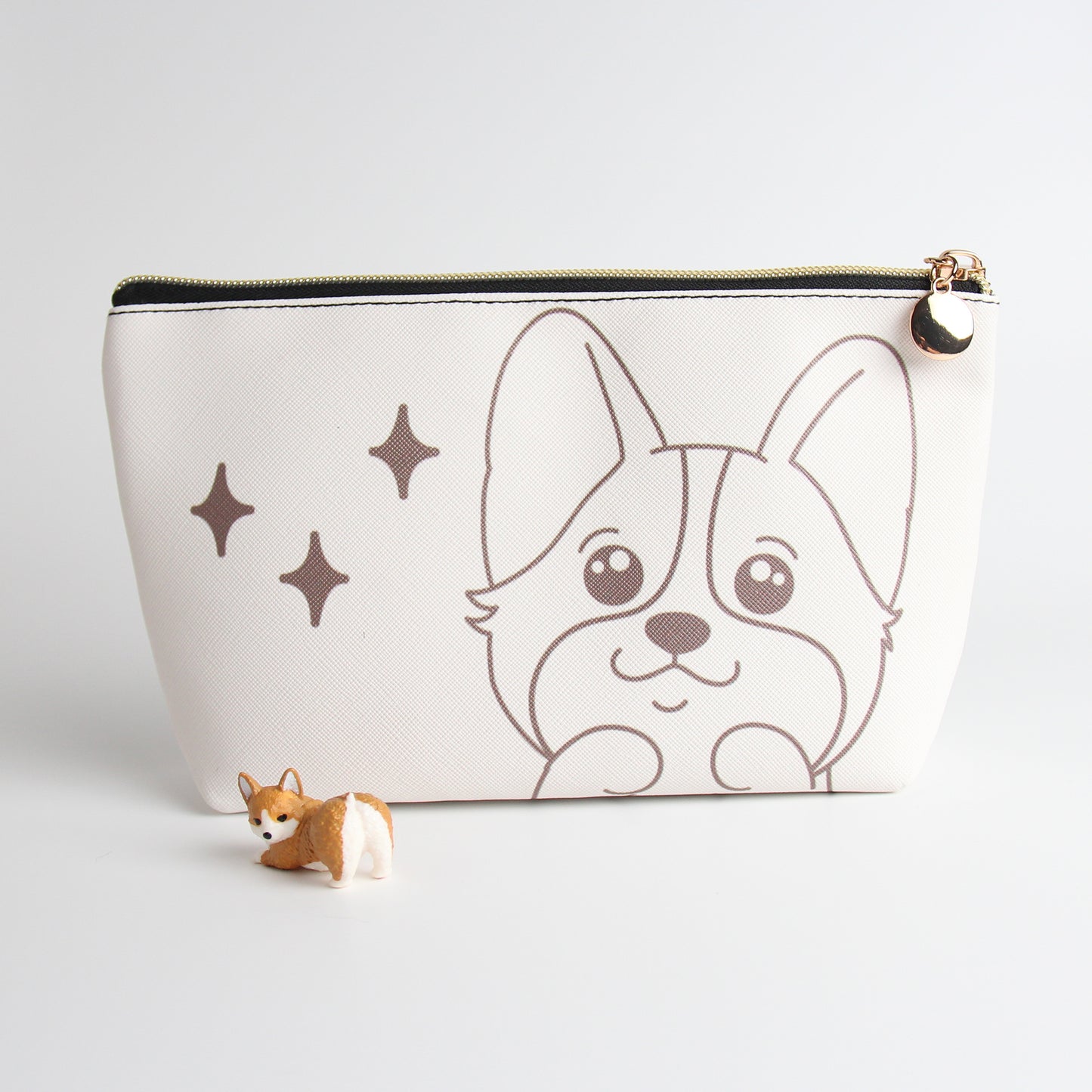 Corgi Travel Makeup Pouch – Chic & Functional Cosmetic Organizer