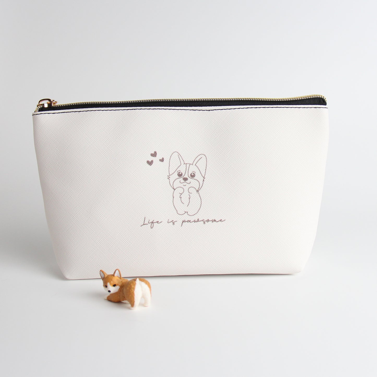 Corgi Travel Makeup Pouch – Chic & Functional Cosmetic Organizer