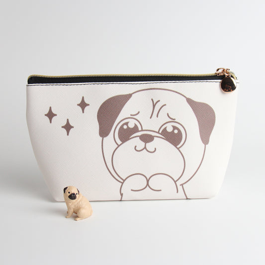 Pug Travel Makeup Pouch – Chic & Functional Cosmetic Organizer