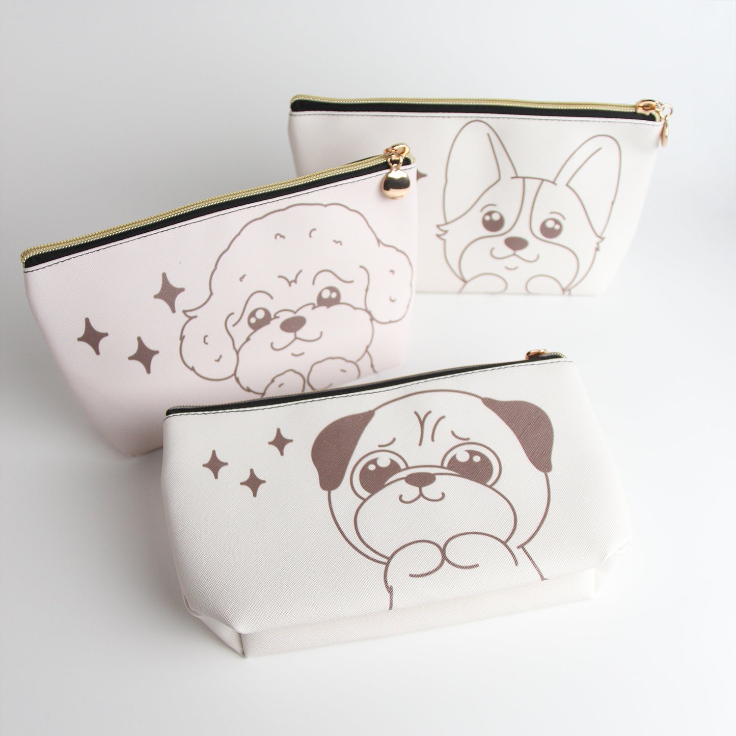 Corgi Travel Makeup Pouch – Chic & Functional Cosmetic Organizer