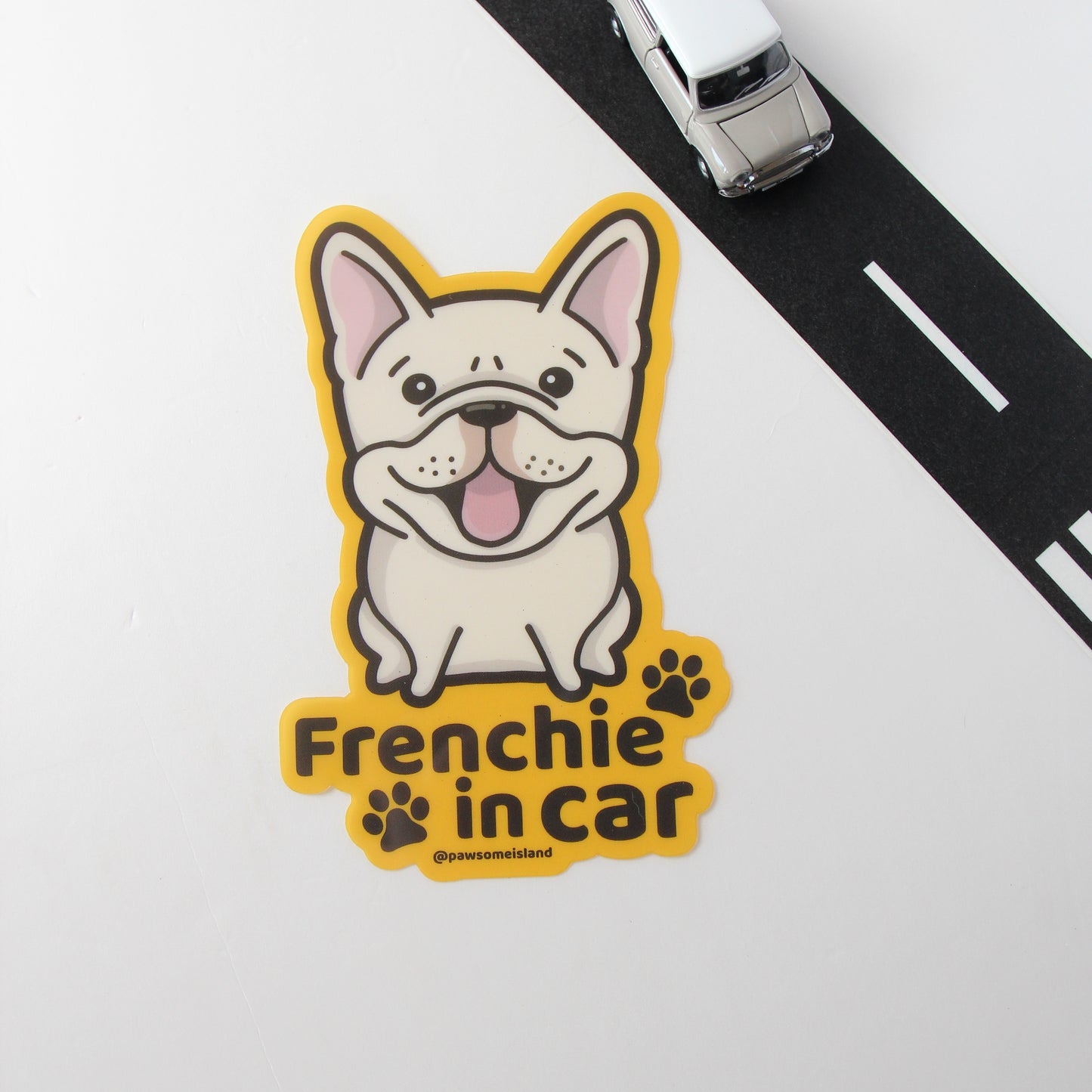 Frenchie Car Sticker - A Must-Have for Dog Lovers! - Pawsome Island