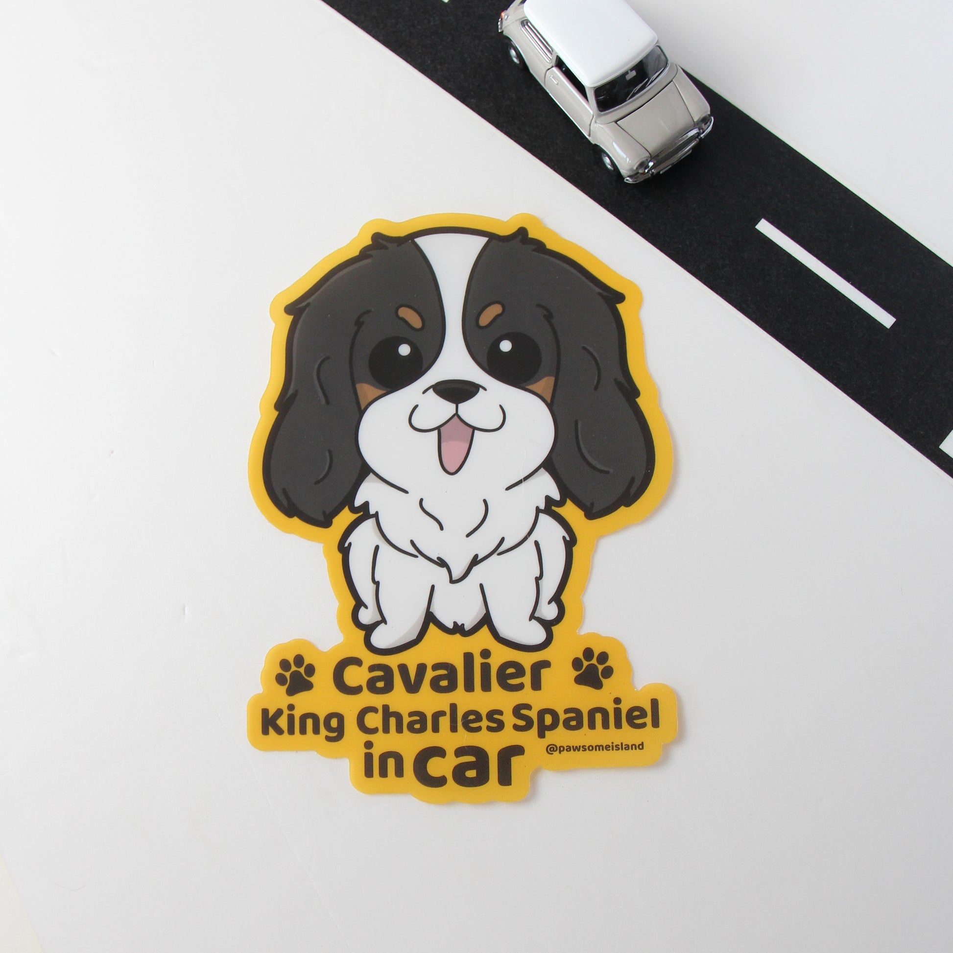 Cavalier king charles spaniel Car Sticker - A Must-Have for Dog Lovers! - Pawsome Island