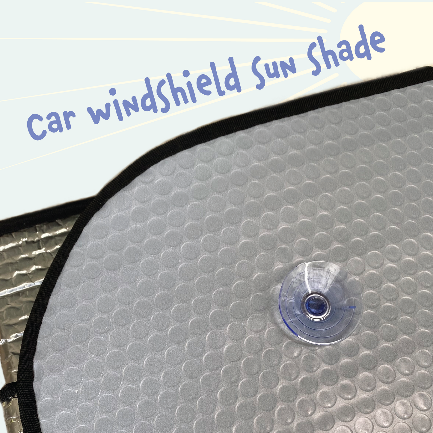 Pug Car Windshield Sun Shade, Cute Dog UV Protector, Pet Auto Sunshade - Pawsome Island