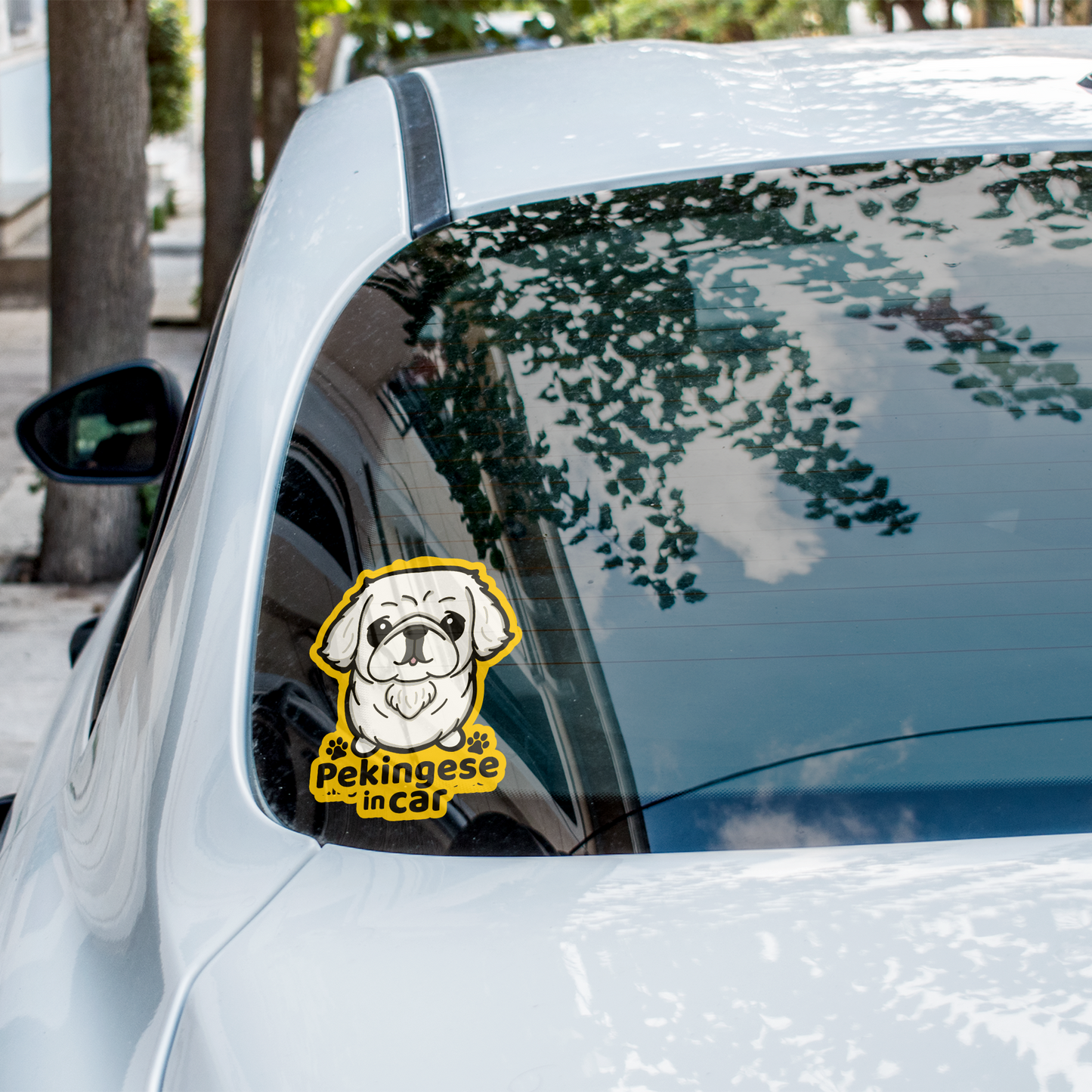 Pekingese Car Sticker - A Must-Have for Dog Lovers! - Pawsome Island